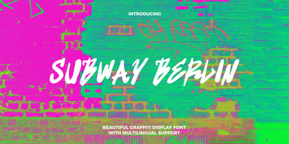 Subway Berlin Font Poster 1