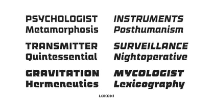 Lokoxi Font Poster 14