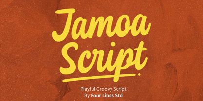 Jamoa Script Font Poster 1