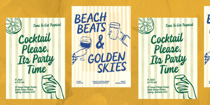 Jamoa Script Font Poster 4