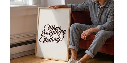 Dream Nothing Less Font Poster 5