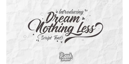 Dream Nothing Less Font Poster 4