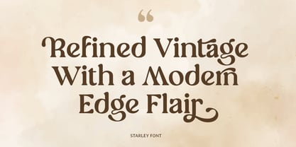 Starley Font Poster 6