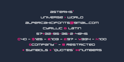 Orionus Font Poster 12