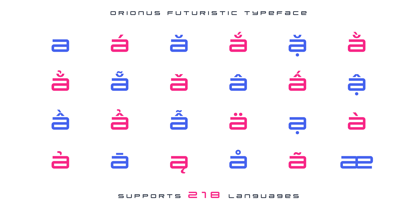 Orionus Font Poster 3