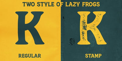 Lazy Frogs Font Poster 4