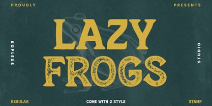 Lazy Frogs Font Poster 1