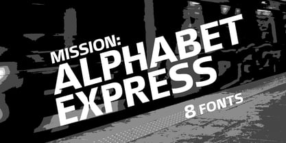 Alphabet Express Font Poster 1