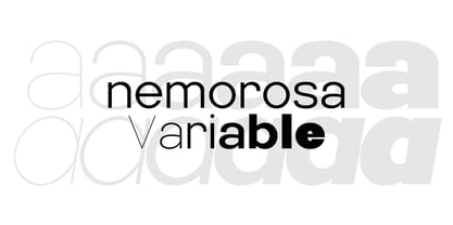 Nemorosa Variable Font Poster 1