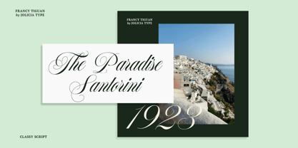 Francy Tiguan Font Poster 4