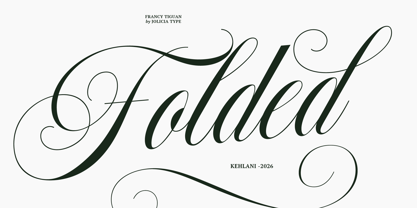 Francy Tiguan Font Poster 5