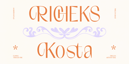 Richeks Kosta Font Poster 1