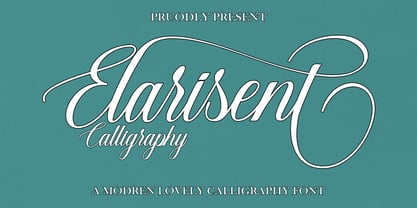 Elarisent Font Poster 1