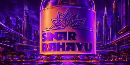 Sinar Rahayu O Font Poster 4