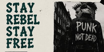 Father Punker Font Poster 4
