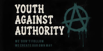 Father Punker Font Poster 5