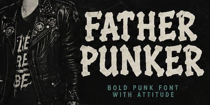 Father Punker Font Poster 3