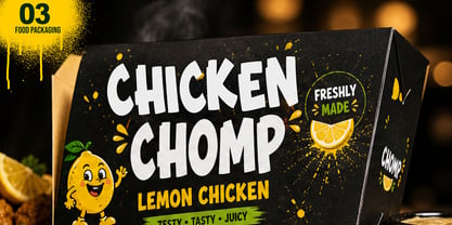 Lemon Chomp Font Poster 3