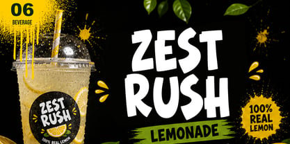 Lemon Chomp Font Poster 6