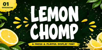 Lemon Chomp Font Poster 1