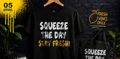 Lemon Chomp Font Poster 5