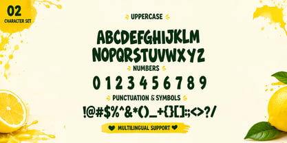Lemon Chomp Font Poster 2