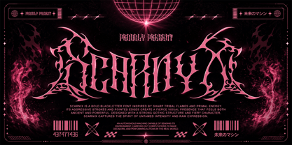 Scarnix Font Poster 1