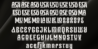 Arelune Font Poster 2