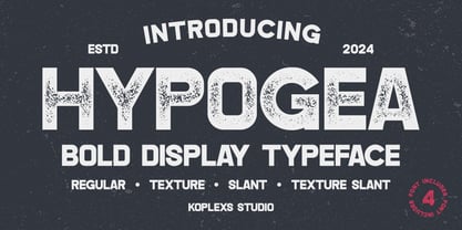 Hypogea Font Poster 1