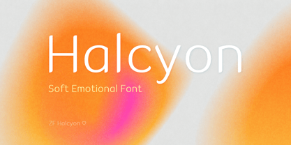 ZFhalcyon Font Poster 1