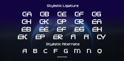 Cyber Copix Font Poster 9