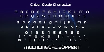 Cyber Copix Font Poster 10