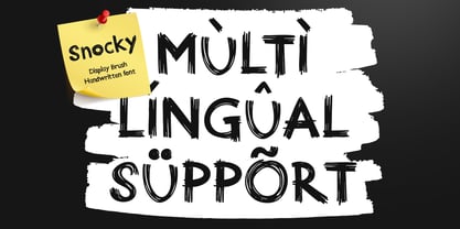 Snocky Font Poster 12