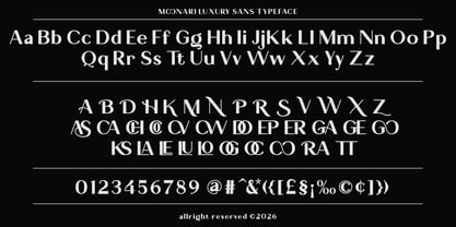 Monari Font Poster 4
