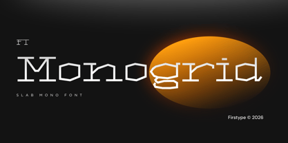 FT Monogrid Font Poster 1