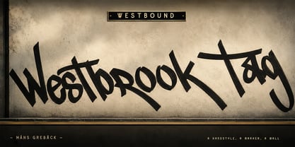 Westbrook Tag Font Poster 1