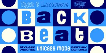Back Beat Tight & Loose Font Poster 1