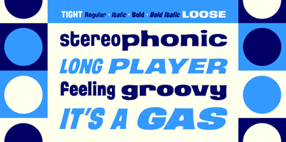 Back Beat Tight & Loose Font Poster 2