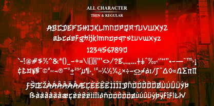 Onikage Asian Font Poster 5