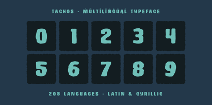 Tachos Font Poster 7