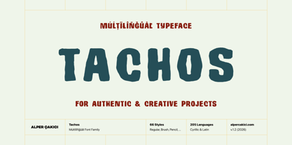 Tachos Font Poster 1