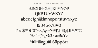 Romantis Font Poster 9