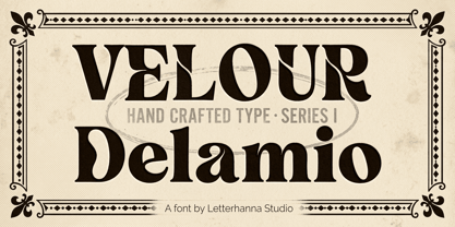Velour Delamio Font Poster 1