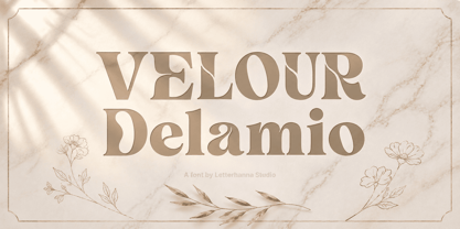Velour Delamio Font Poster 10