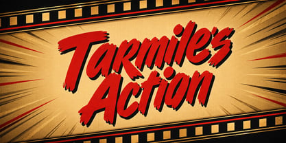 Tarmiles Action Font Poster 1