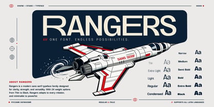 Rangers Font Poster 1