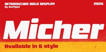 Micher Font Poster 1