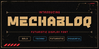 Mechabloq Font Poster 1
