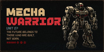 Mechabloq Font Poster 2