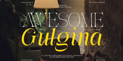 Awesome Gulgina Font Poster 1